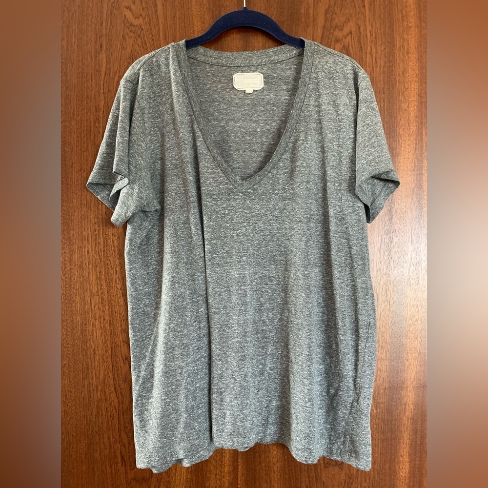 Current Elliott The Vneck Tee Heather Gray Tshirt size 3